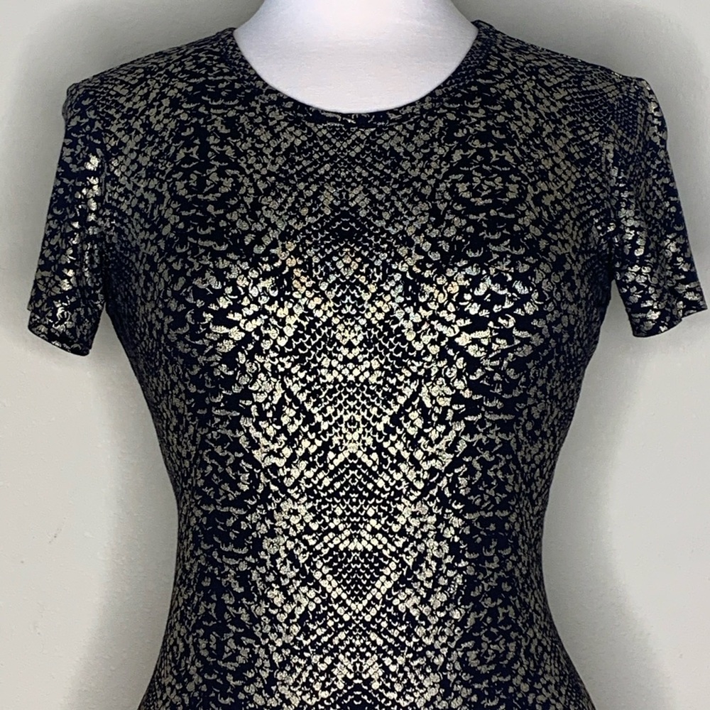 Metallic Snake Print Dress Size XS
